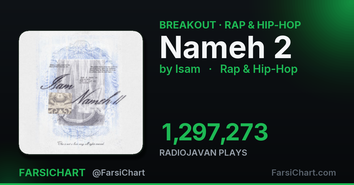 🚀 آهنگ «Nameh 2» حسابی گرفته!