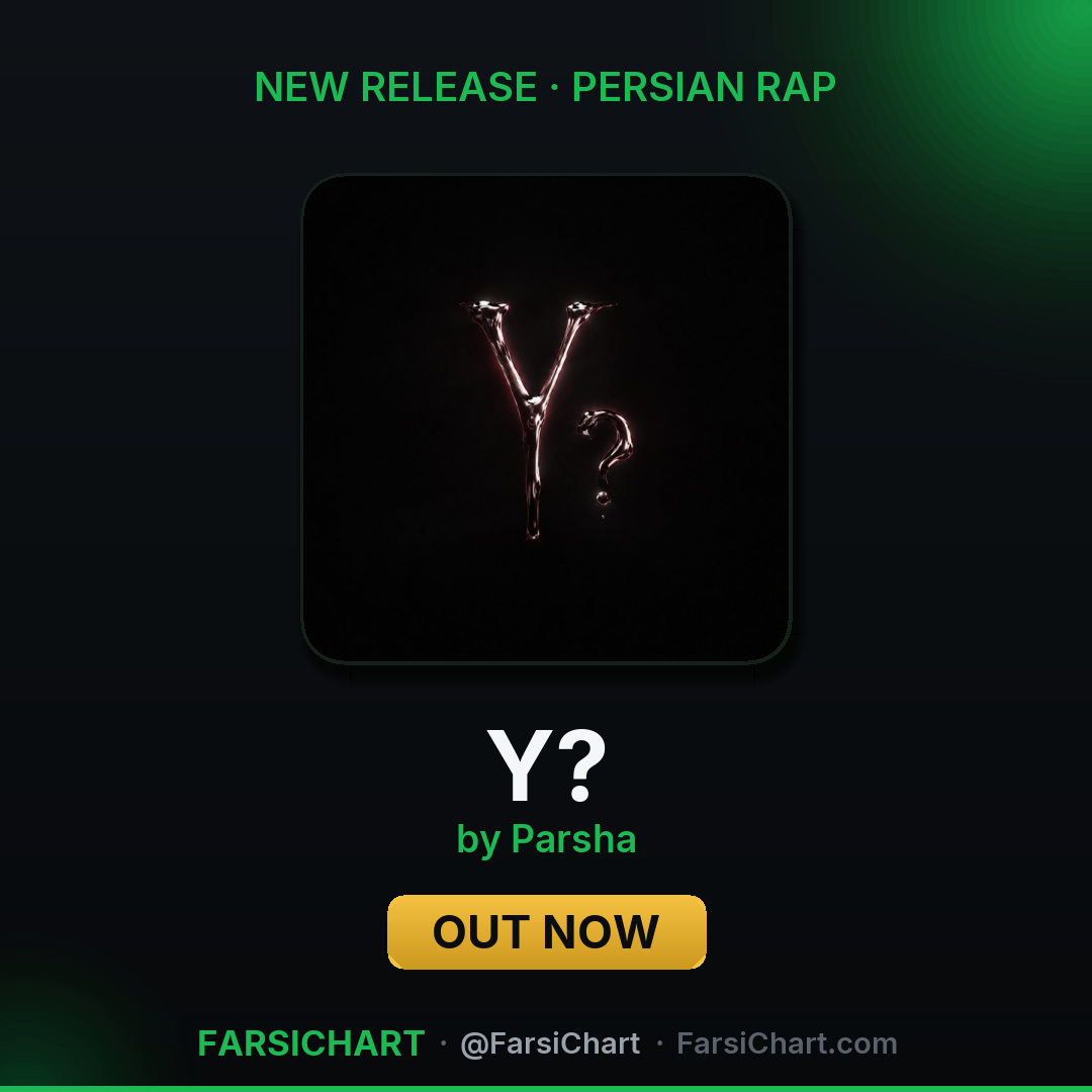New release from Parsha: "Y?" — FarsiChart card