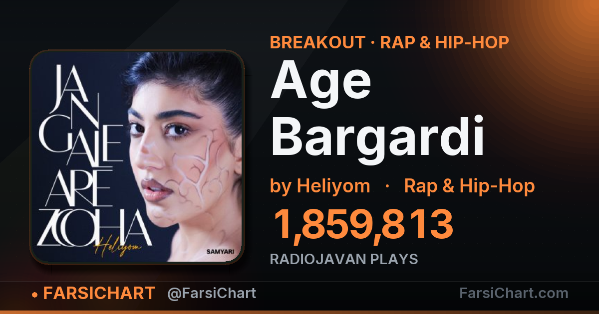 "Age Bargardi" is breaking out — Persian music chart · FarsiChart