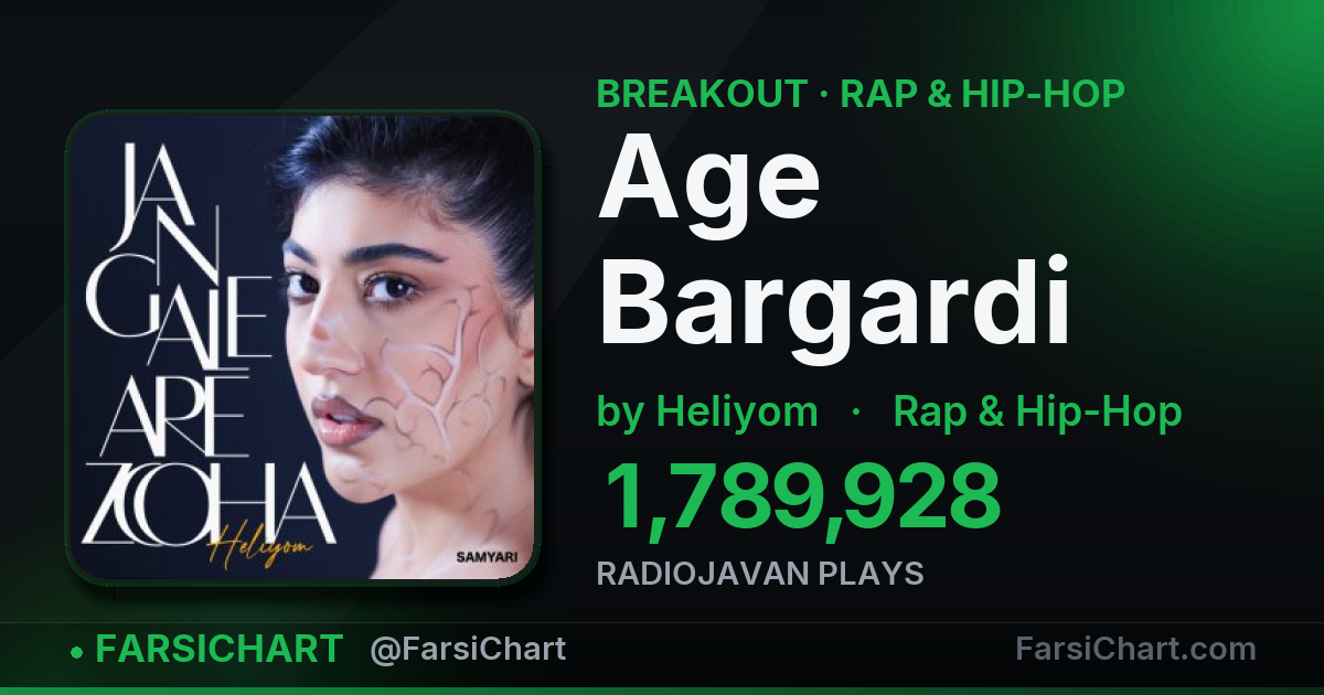 "Age Bargardi" is breaking out — Persian music chart · FarsiChart