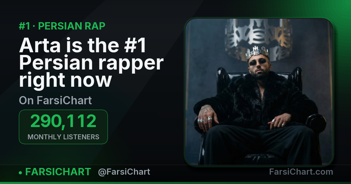 Arta is the #1 Persian rapper right now