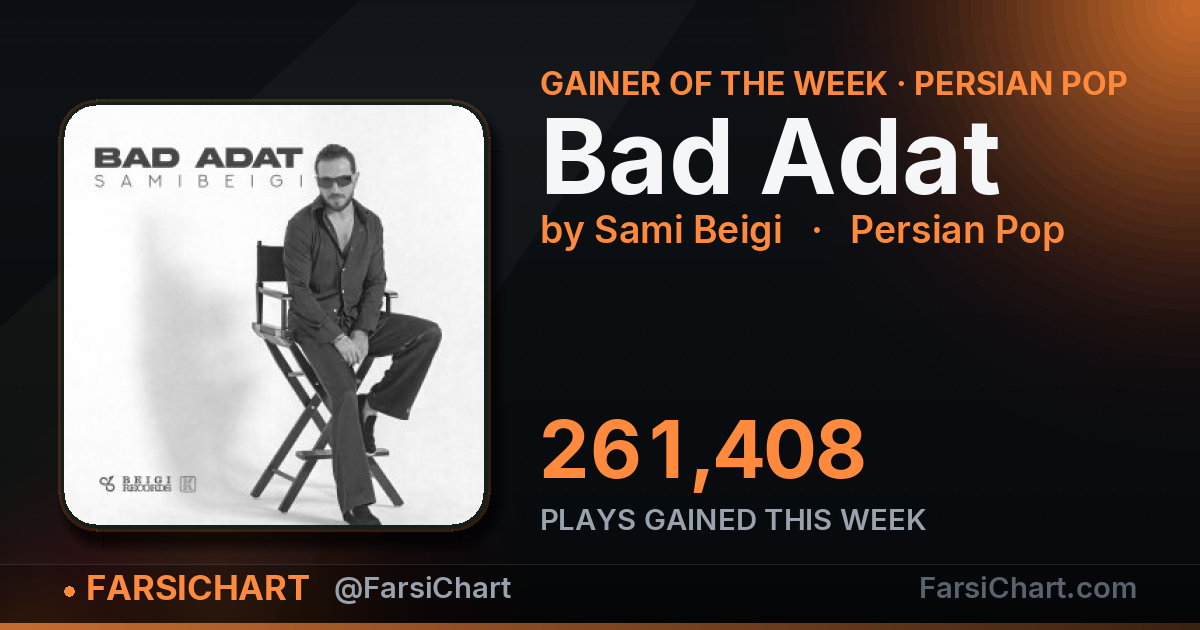 👑 بیشترین رشد هفته: «Bad Adat»