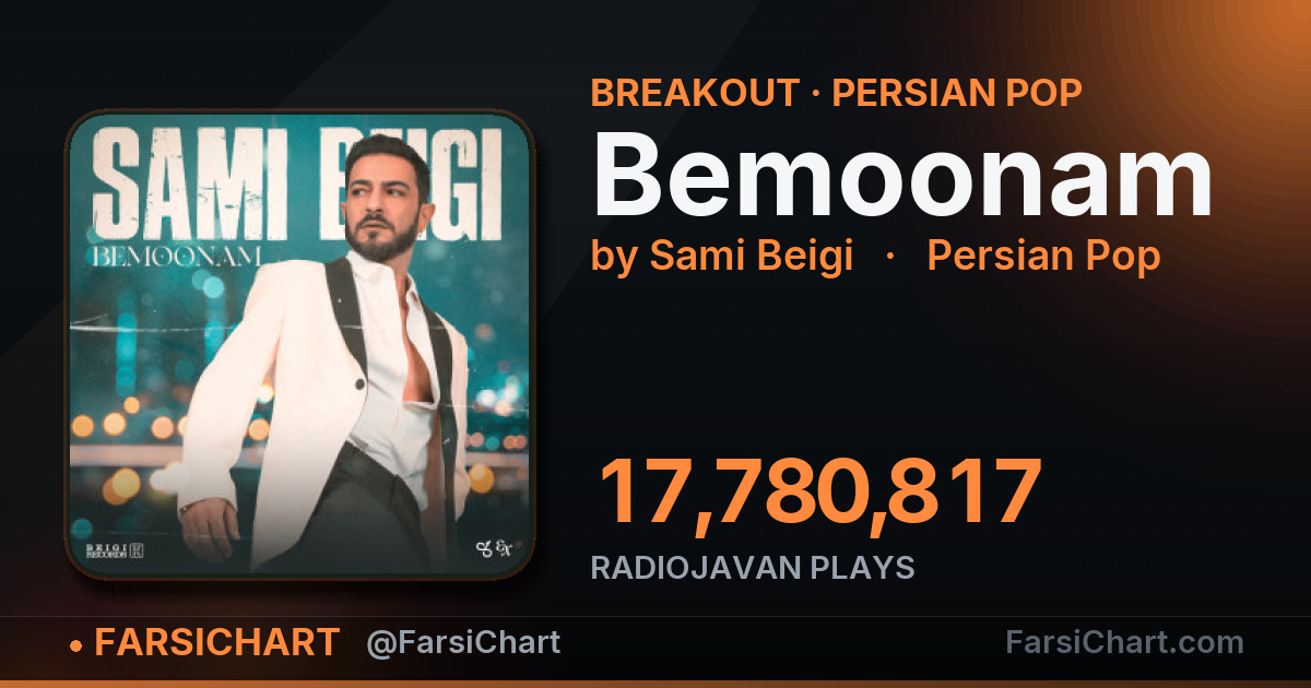 🚀 آهنگ «Bemoonam» خیلی داغ شده!