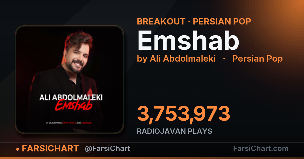🚀 آهنگ «Emshab» بدجوری بالا آمده!