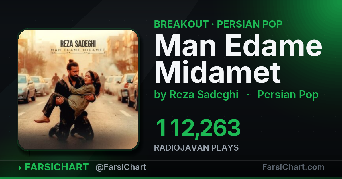 "Man Edame Midamet" is breaking out — Persian music chart · FarsiChart
