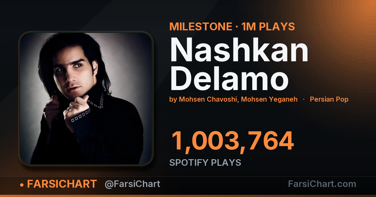 🏆 «Nashkan Delamo» از مرز ۱ میلیون پخش گذشت