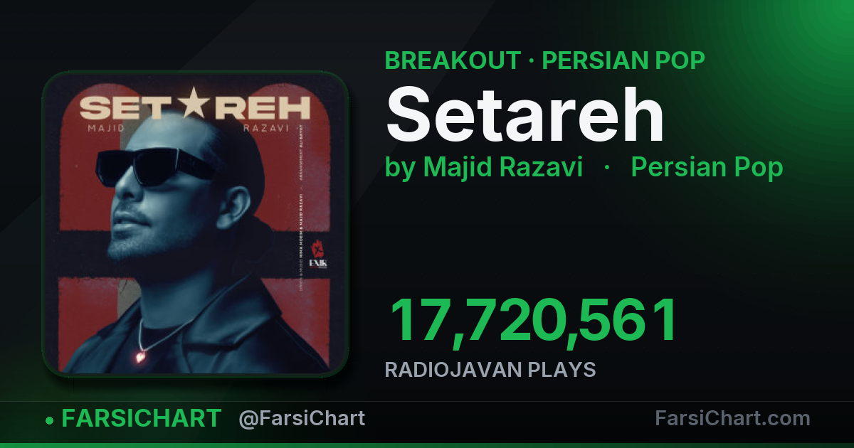 🚀 آهنگ «Setareh» خیلی داغ شده!
