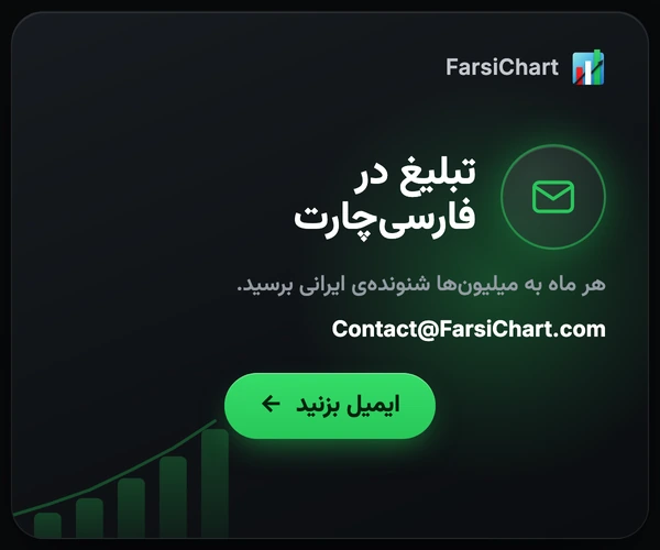 تبلیغ در فارسیچارت، هر ماه به میلیونها شنونده ایرانی برسید. ایمیل: Contact@FarsiChart.com