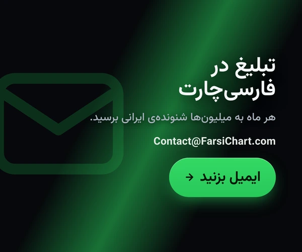 تبلیغ در فارسیچارت، هر ماه به میلیونها شنونده ایرانی برسید. ایمیل: Contact@FarsiChart.com