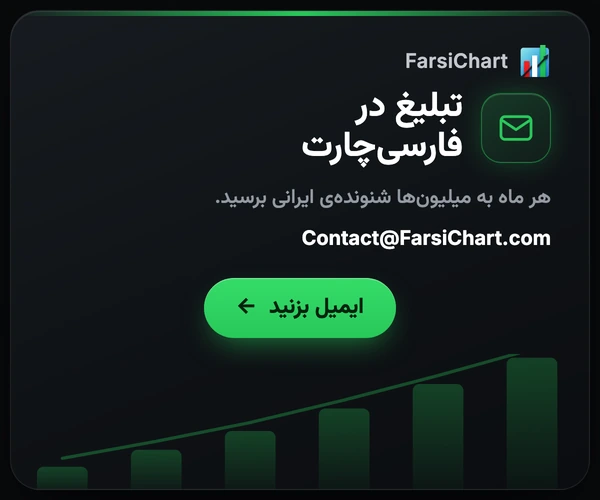 تبلیغ در فارسیچارت، هر ماه به میلیونها شنونده ایرانی برسید. ایمیل: Contact@FarsiChart.com