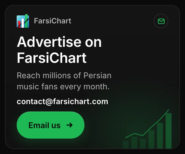 Advertise on FarsiChart — reach millions of Persian music fans every month. Email contact@farsichart.com