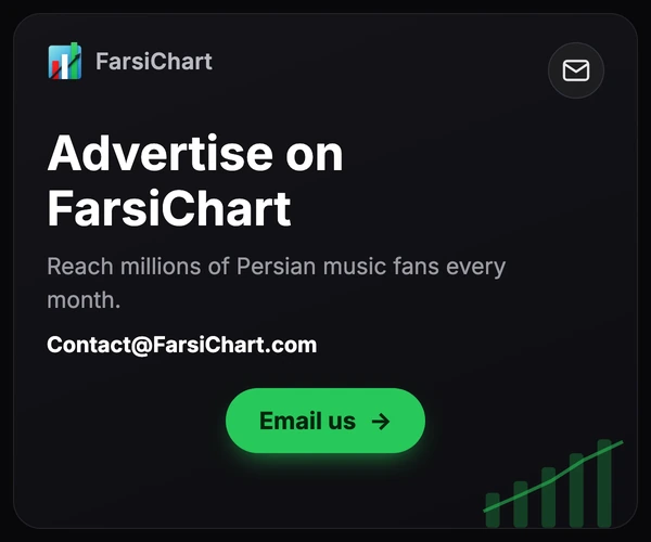 Advertise on FarsiChart — reach millions of Persian music fans every month. Email Contact@FarsiChart.com